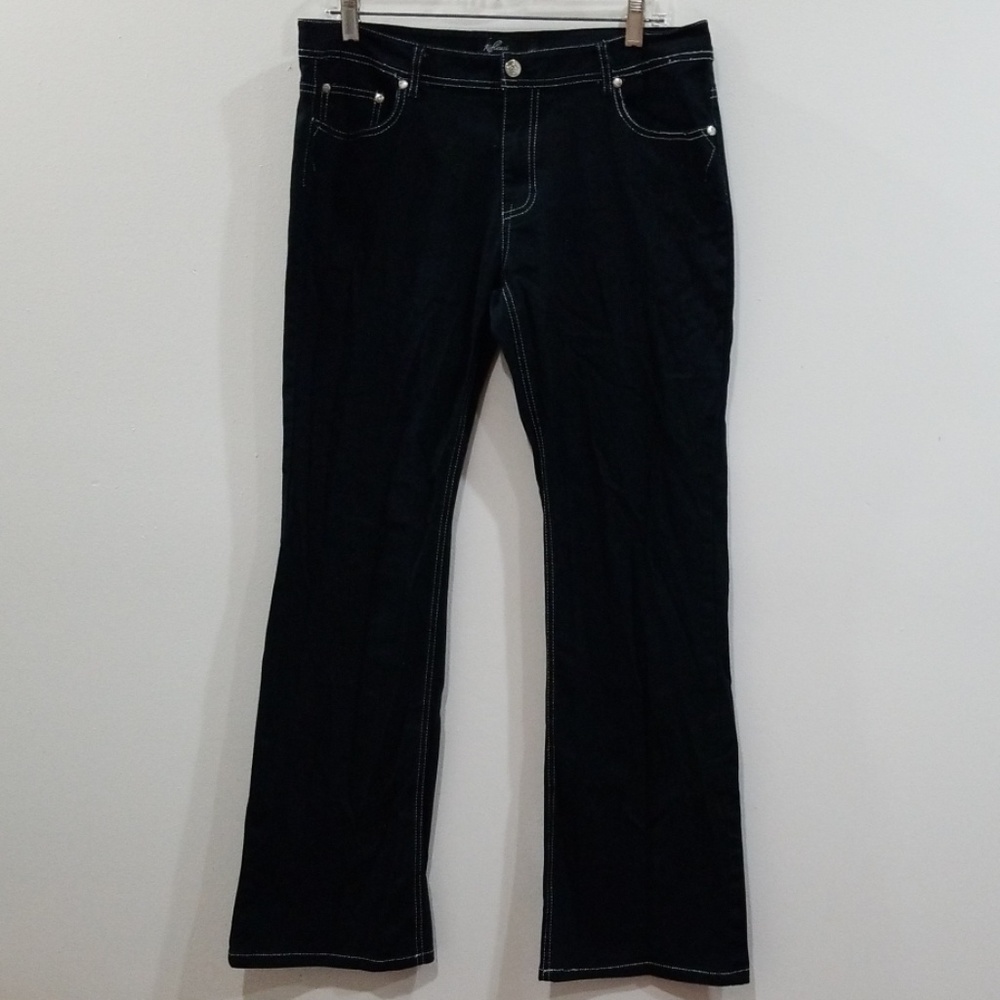 Riflessi women's black & silver Jean's